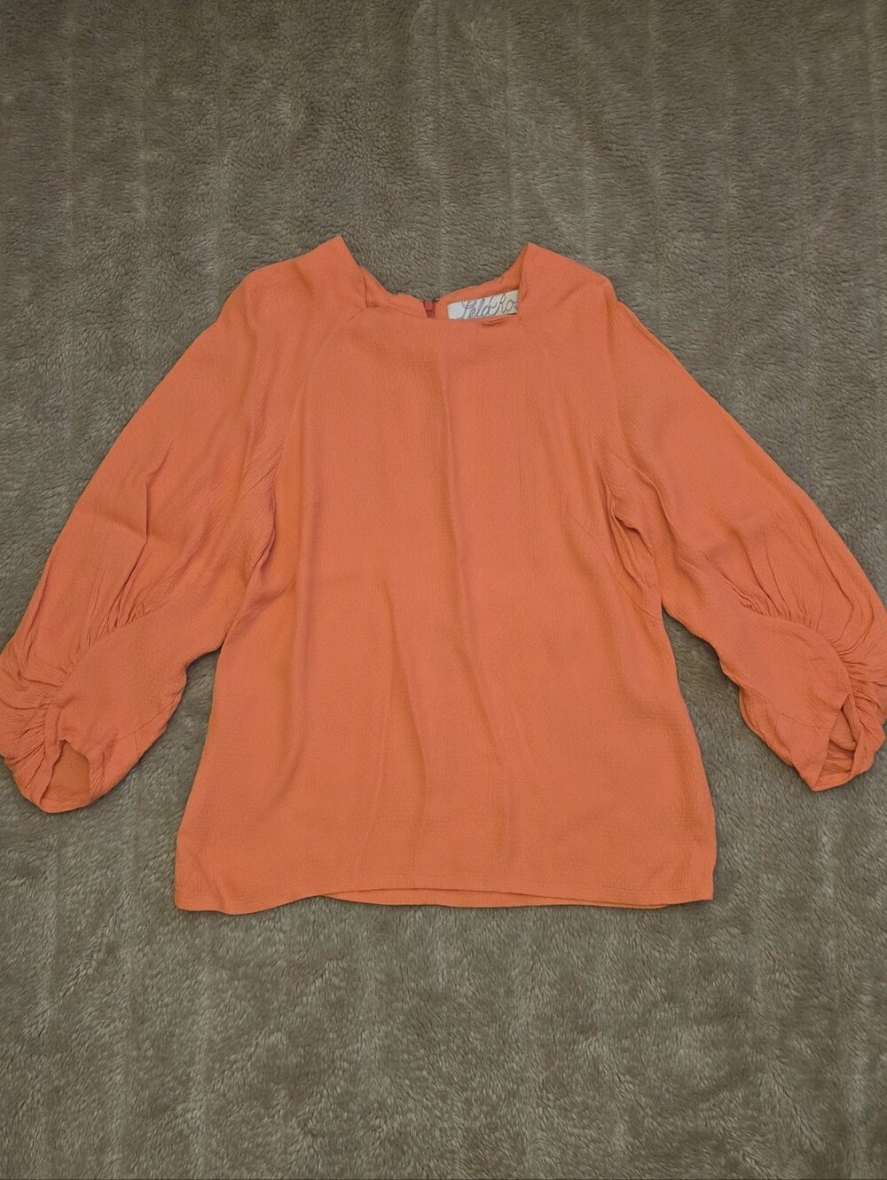 Lela Rose Balloon-Sleeve Blouse With Exquisite Sleeves